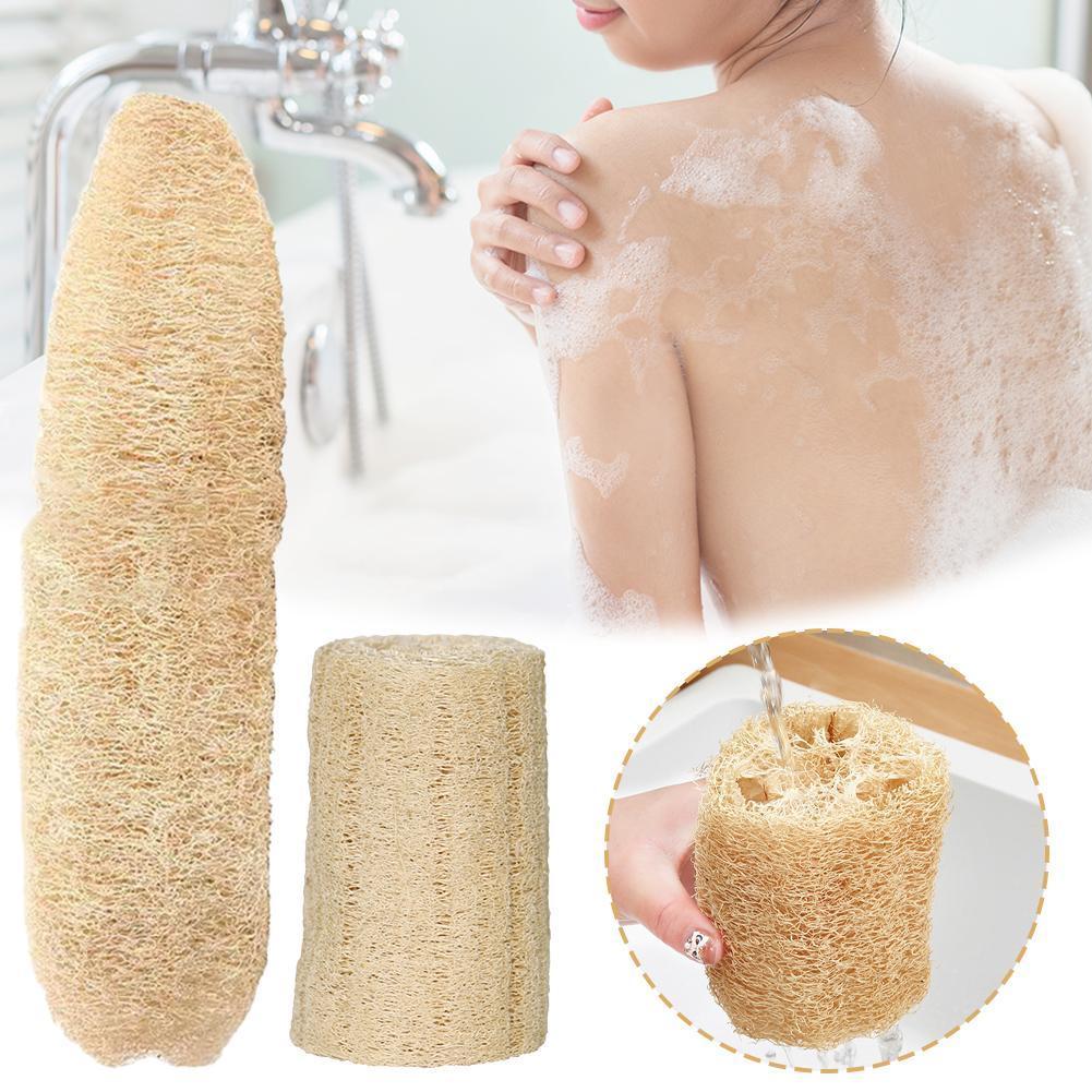 ธรรมชาติ Loofah Organic Shower Loofah ฟองน้ําขัดผิว Scrubber ฟองน้ําอาบน้ํา Loufa Body M0I1