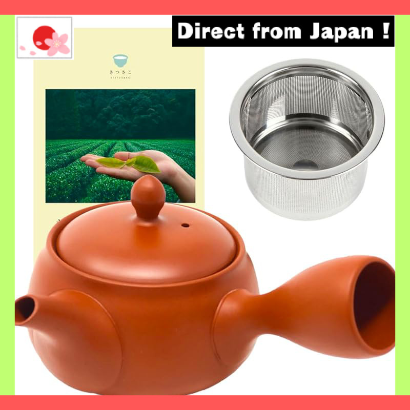 【Japan Original】
Kyusu Tokoname-yaki Made in Japan [Easy to Wash / Includes Stainless Steel Tea Stra
