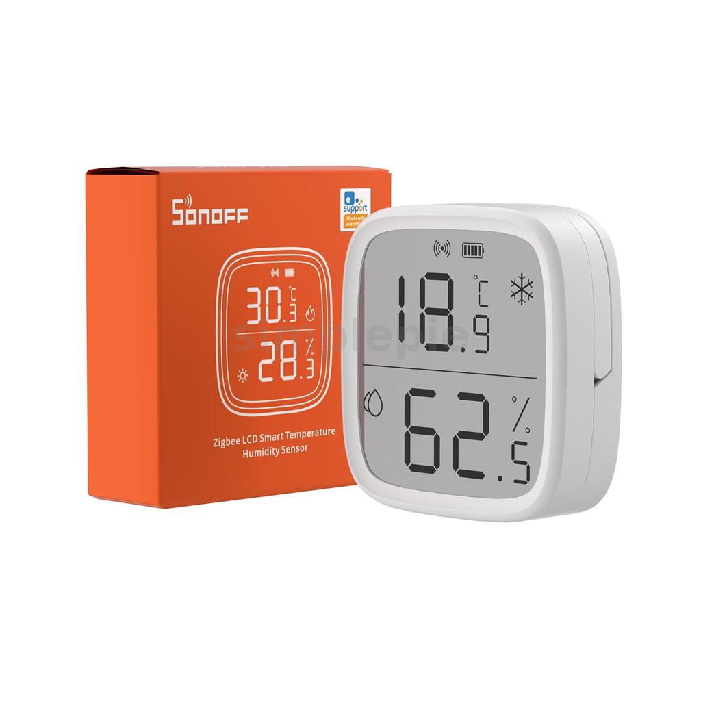 SONOFF SNZB-02D Zigbee LCD สมาร์ทอุณหภูมิความชื้นเซนเซอร์ APP การตรวจสอบแบบเรียลไทม์ทํางานร่วมกับ ZB