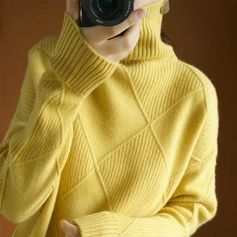 VALEN WOMAN WINTER AUTUMN TURTLENECK SWEATER TOP WINTER KNIT CLOTHES