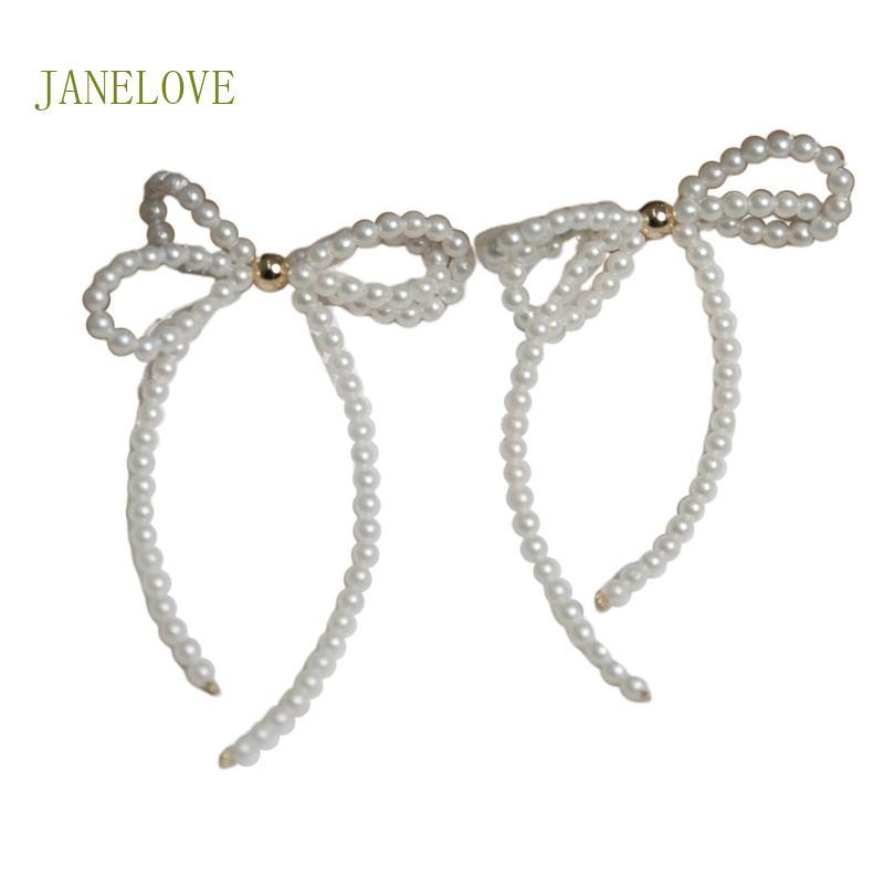 เครื่องประดับJLOVE สไตล์Y2K เพอร์ลโบว์ ต่างหู
