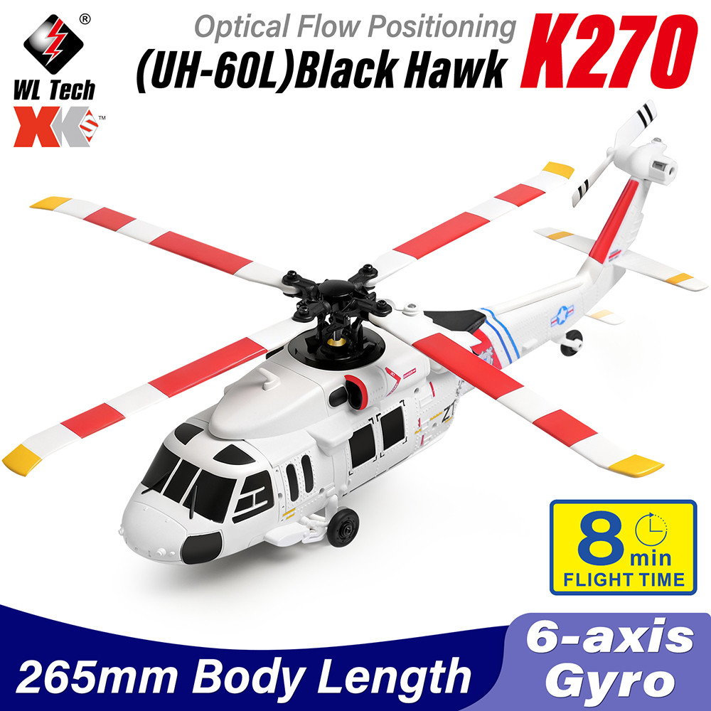 Wltoys K270(UH-60L) เฮลิคอปเตอร์ 4CH ไร้แปรงถ่านพร้อมเฮลิคอปเตอร์ตําแหน่งการไหลของแสง