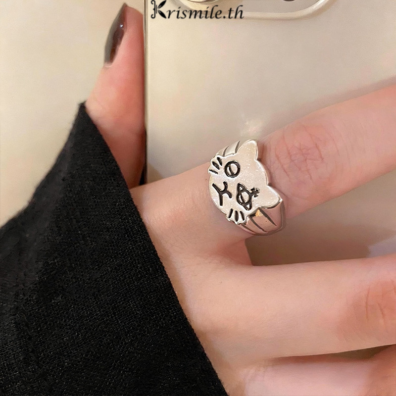 COD-ในไทย💖ความคิดสร้างสรรค์ แมว ดาวเสาร์ เปิด แหวน ผู้หญิง การออกแบบการ์ตูน แหวนนิ้วชี้ มัลติฟังก์ชั่ น่ารัก - รูปที่ 7