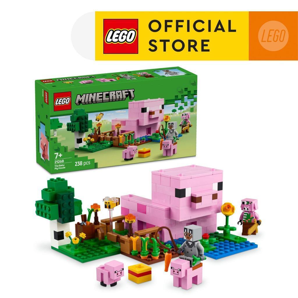 LEGO MINECRAFT 21268 The Baby Pig House Building Set ของเล่น 28 ชิ้น