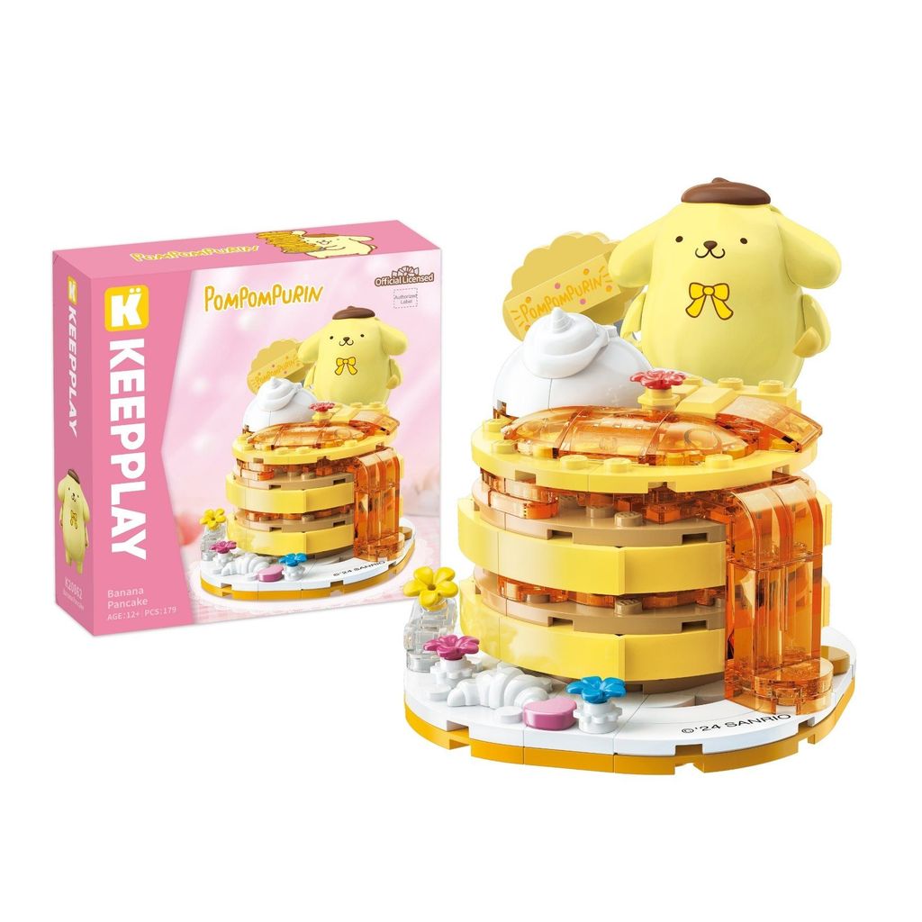 KEEPPLAY Sanrio PomPomPurin - Banana Pancake K20862 สําหรับเด็กอายุตั้งแต่ 12 ปี น่ารักสุดๆ
