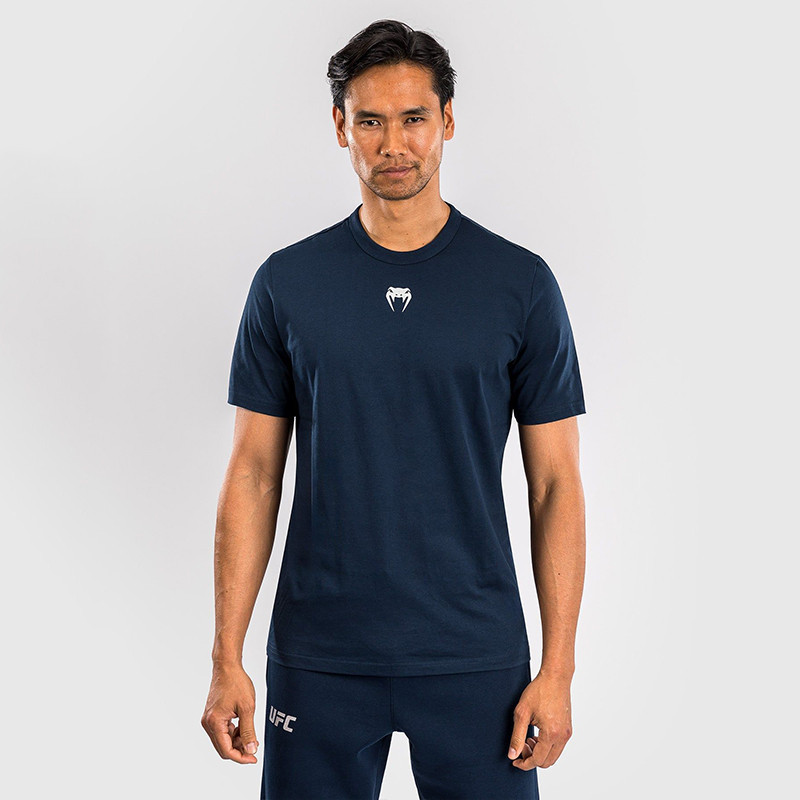 UFC 4.0 Fighting Week เสื้อยืดผู้ชายทุกวันสบายๆผ้าฝ้ายแขนสั้นกีฬารอบคอฟิตเนสด้านบน