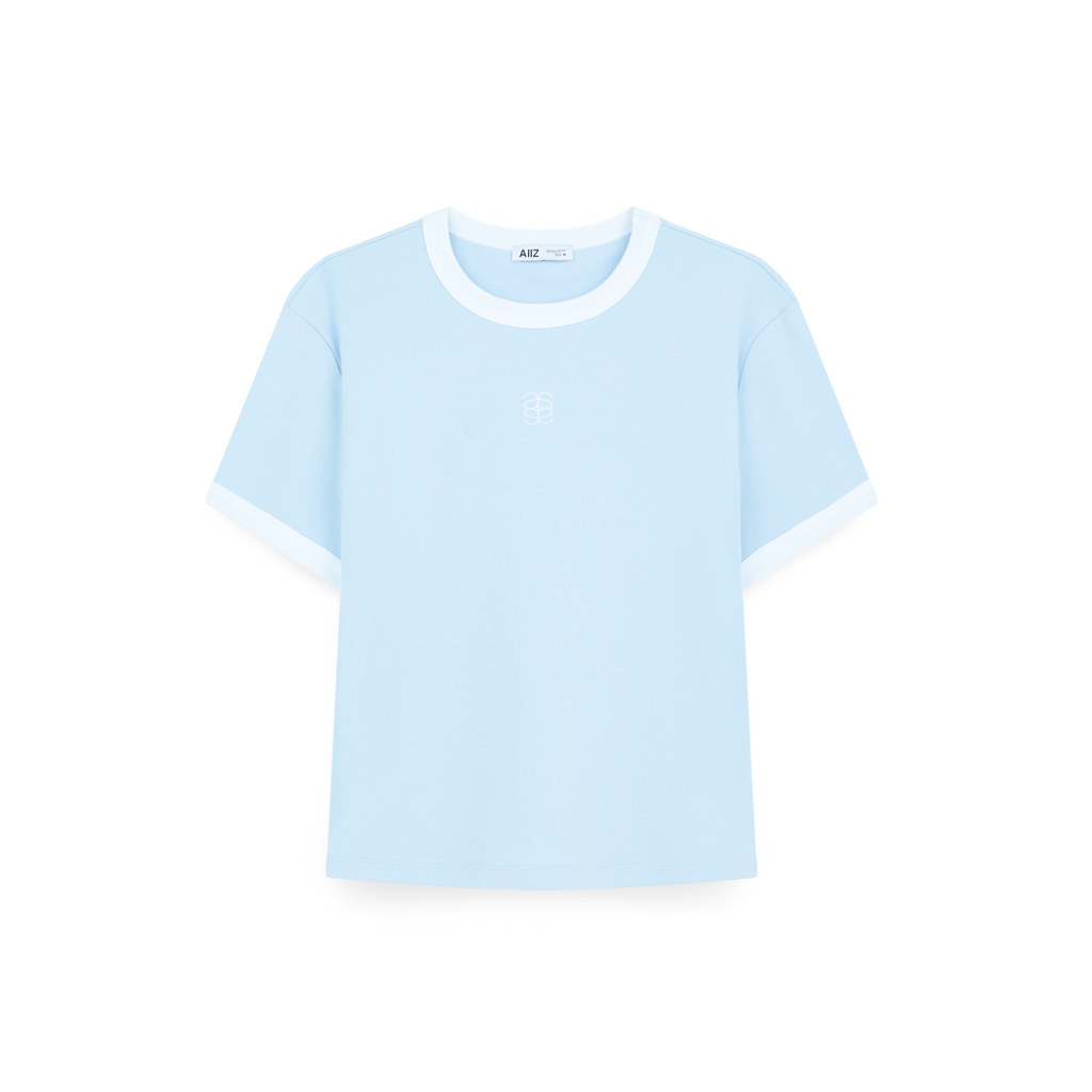 AIIZ (เอ ทู แซด) - AIIZ เสื้อยืดผู้หญิงแขนสั้น AIIZ Women’s Ringer T-Shirt