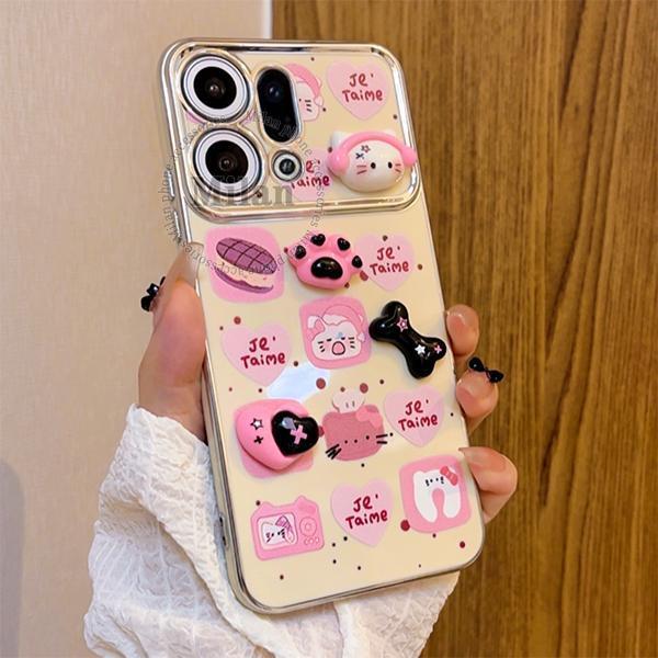 เคส OPPO Find X9 เคส OPPO Find X9 Pro เคสโทรศัพท์มือถือลายแมว KT สามมิติสุดน่ารัก ครอบคลุมขอบเต็ม ป้องกันการตกกระแทก เหมาะสำหรับนักเรียนและเด็กผู้หญิง