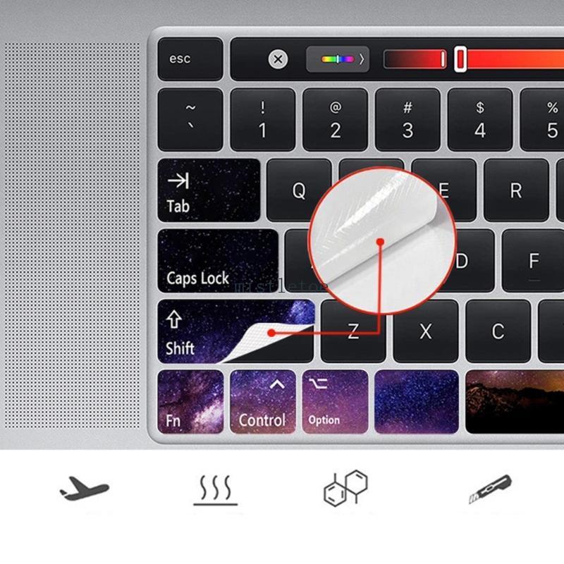 MIS สติ๊กเกอร์ปุ่มสติกเกอร์แป้นพิมพ์ภาษาอังกฤษโน้ตบุ๊คสําหรับสติ๊กเกอร์คอมพิวเตอร์ macair