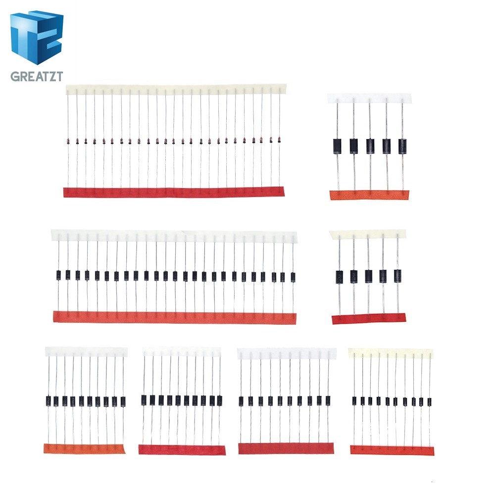Fast Switching Schottky Diode ชุด 1N4148 1N4007 1N5819 1N5399 1N5408 1N5822 FR107 FR207,8values=100p