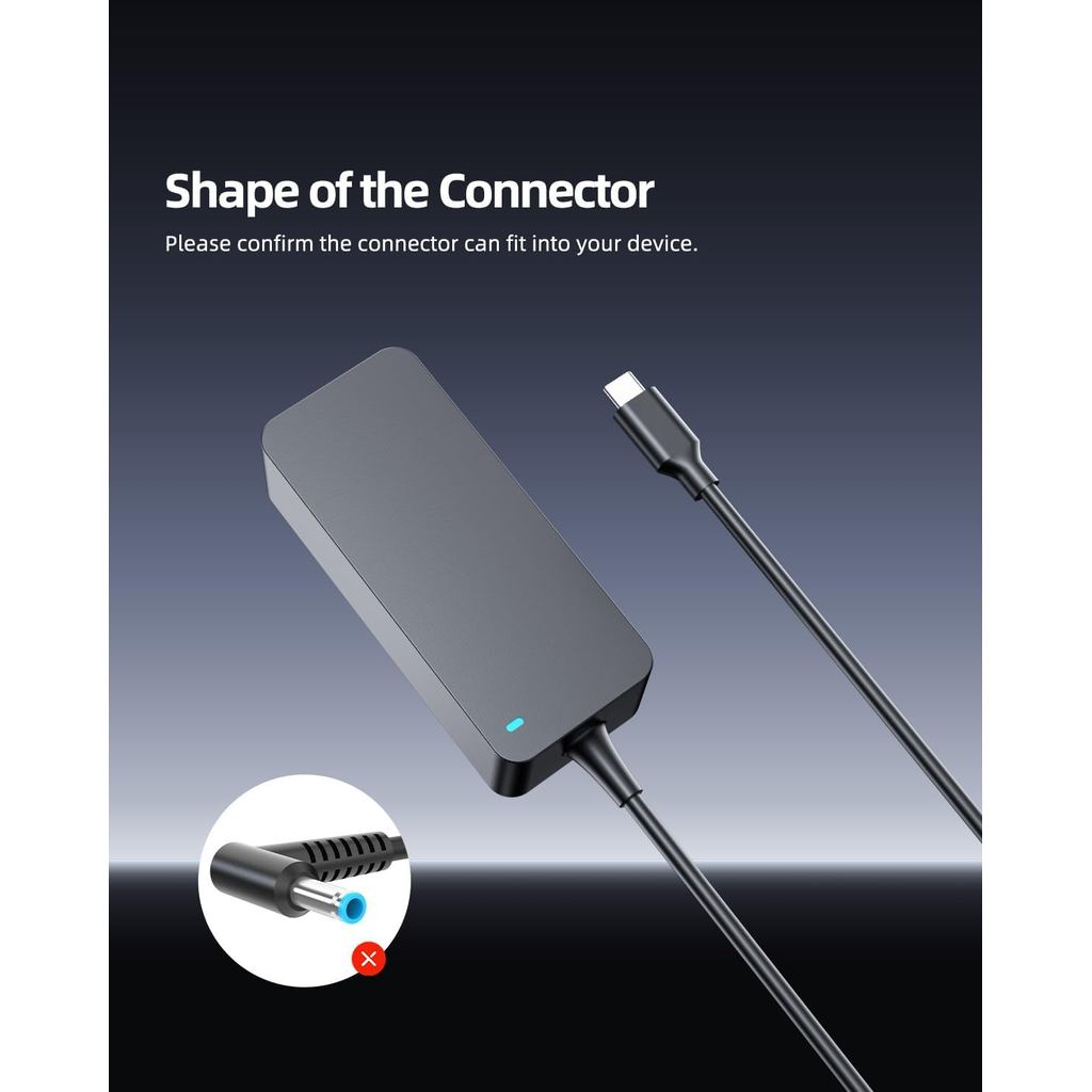 65W USB C AC Charger Compatible with Lenovo Yoga 7 7i 9 9i 2-in-1 14 16 inch Laptop Power Supply Cor