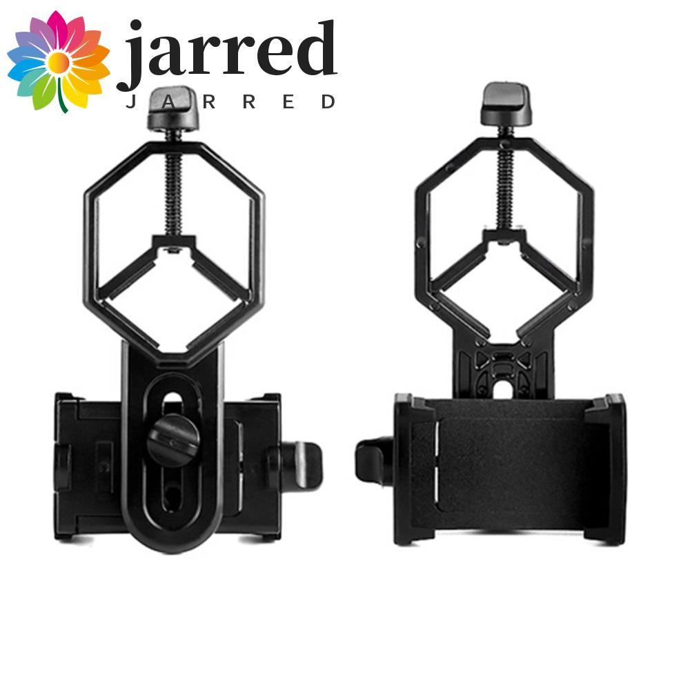 JARRED โทรศัพท์มือถืออะแดปเตอร์ Mount สีดํา Spotting Scope Holder ปฏิบัติปรับกล้องจุลทรรศน์ Bracket
