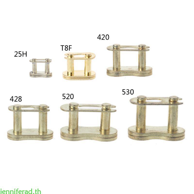 Jenniferad โซ่รถจักรยานยนต์ Master Buckle Ring Link 25H T8F 420 428 520 530 Connecto