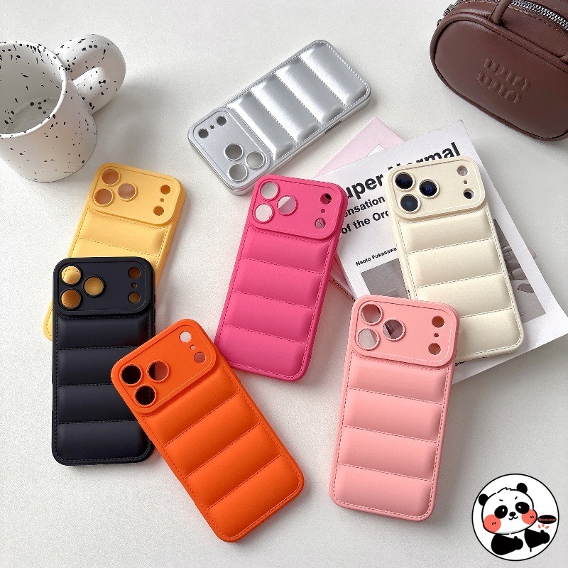 ลงแจ็คเก็ตปลอกสําหรับRealme C75 C75X C73 C67 C65 C65S C63 C61 C55 C53 C51 C51S 5G 4Gน่ารักหรูหราฤดูหนาวสีลูกกวาดกันกระแทกกรณีโทรศัพท์นุ่ม