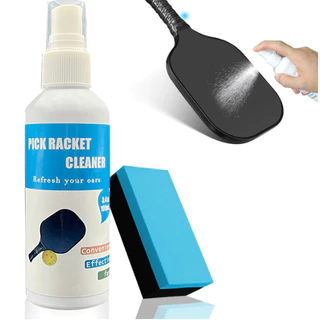น้ำยาทำความสะอาด Pickleball Paddle 100ml สเปรย์ทำความสะอาดคาร์บอนไฟเบอร์ พร้อมยางลบขูดขีด