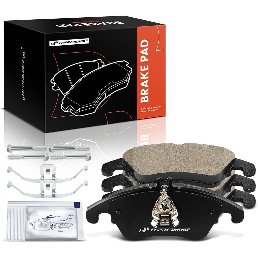 ชุดผ้าดิสเบรคเซรามิกหน้า A-Premium ใช้ได้กับรุ่น Mercedes-Benz - C250 12-15, C300 13-14, C350 08-15,