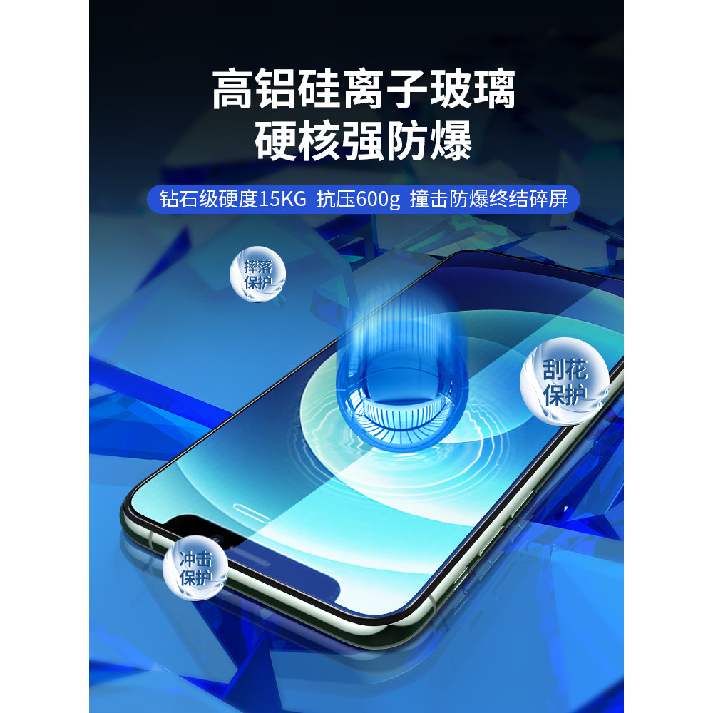 เหมาะสําหรับ iPhone 12 ฟิล์มนิรภัย 12Pro ครอบคลุมเต็มหน้าจอ Promax 10 โทรศัพท์มือถือที่สอง Mini Anti