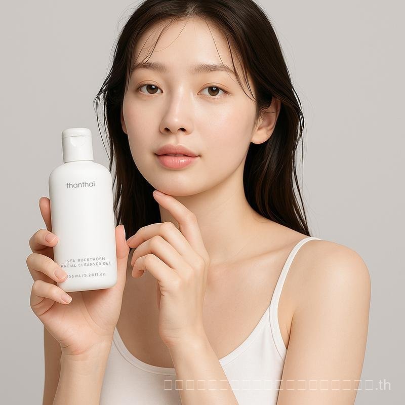 คลีนเซอร์เจล  Sea Buckthorn facial cleanser gel (thanthai) ผิวหน้า ทำความสะอาด