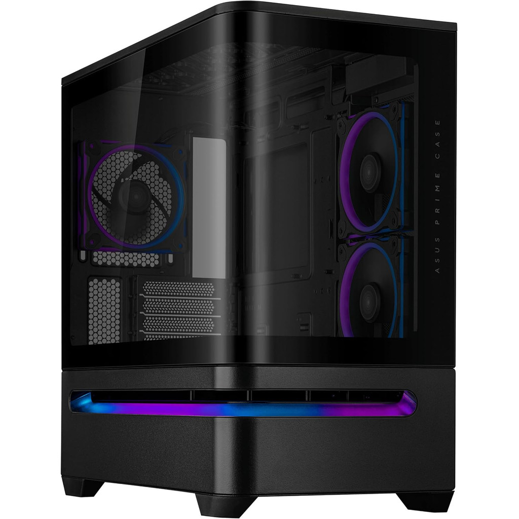 เคส Asus Prime AP202 mATX แผงกระจกโค้ง ARGB