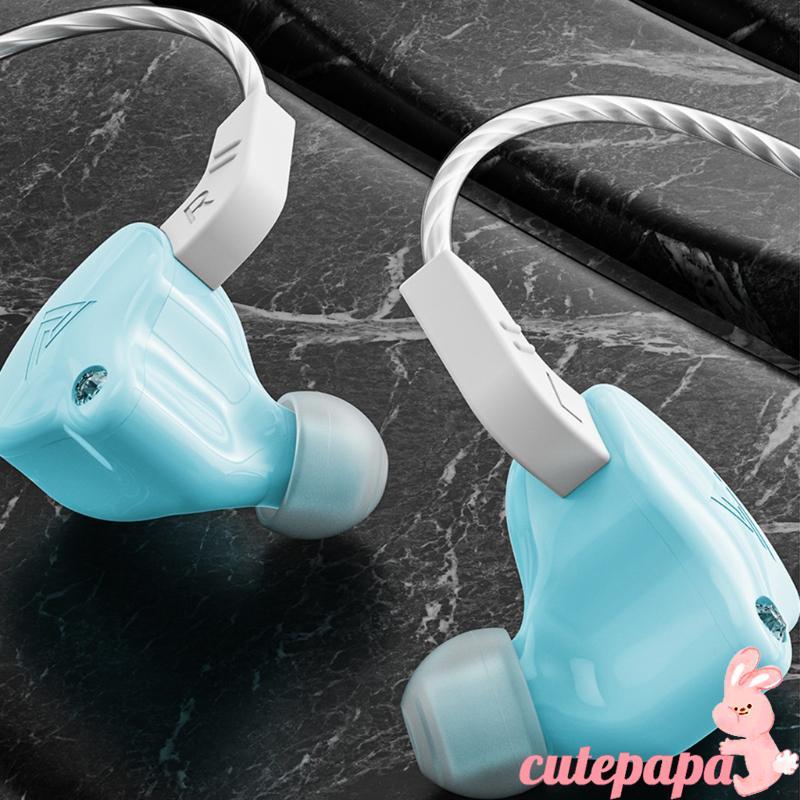 Cutep QKZ AK6-X HiFi Professional หูฟังพร้อมไมโครโฟนหูฟังชนิดใส่ในหู