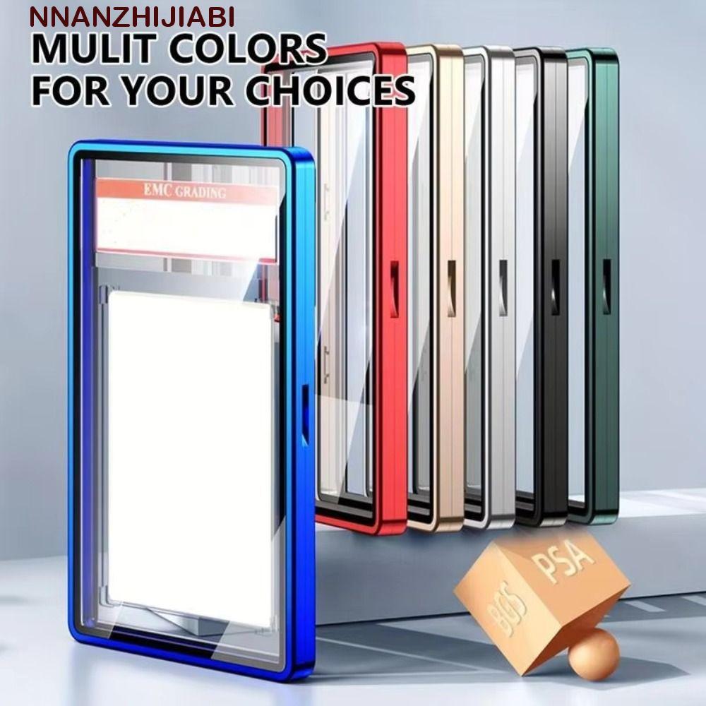 NANZHIJIABI Trading Card Magnetic Holder,อลูมิเนียมกันรอย PSA/CGC Card Case,แม่เหล็กปิดกล่องแสดงMulticolor Gradedการ์ดป้องกัน