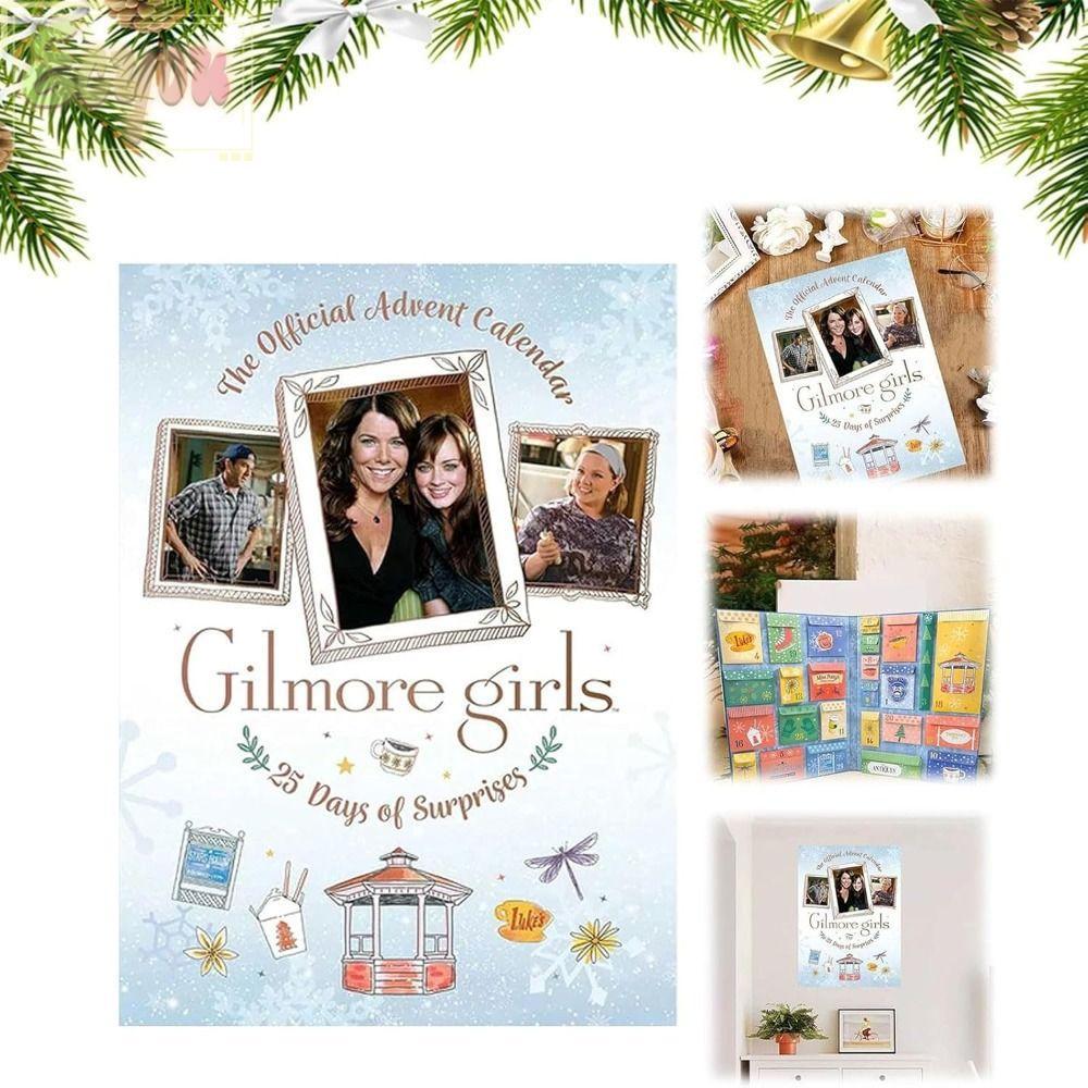 EJYOU Gilmore Girls Advent Calendar, Christmas Calendration Props Advent Calendar Set, 25 เทศกาลตกแต