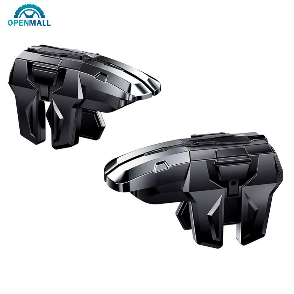 OPENMALL คอนโทรลเลอร์มือถือสีดําแบบพกพาสําหรับนักเล่นเกมตัวควบคุมเกมสะดวกลื่นเกมมือถือทริกเกอร์สําหร