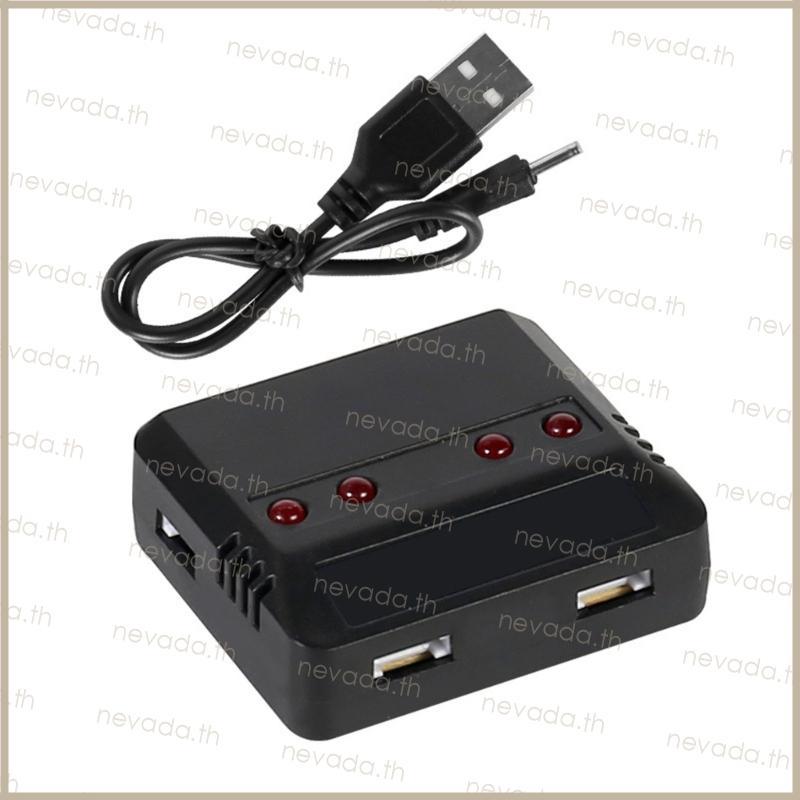 Nev ʚɞ 3 7V Lipo 4 in 1 Charger USB สําหรับ E010 H31 Hubsan X4 Syma X5SW X5C X5HW X5UW UDI RC Quadco