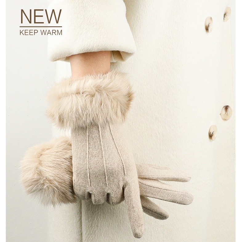 MIMO IMPORT WINTER FUR ถุงมือ
