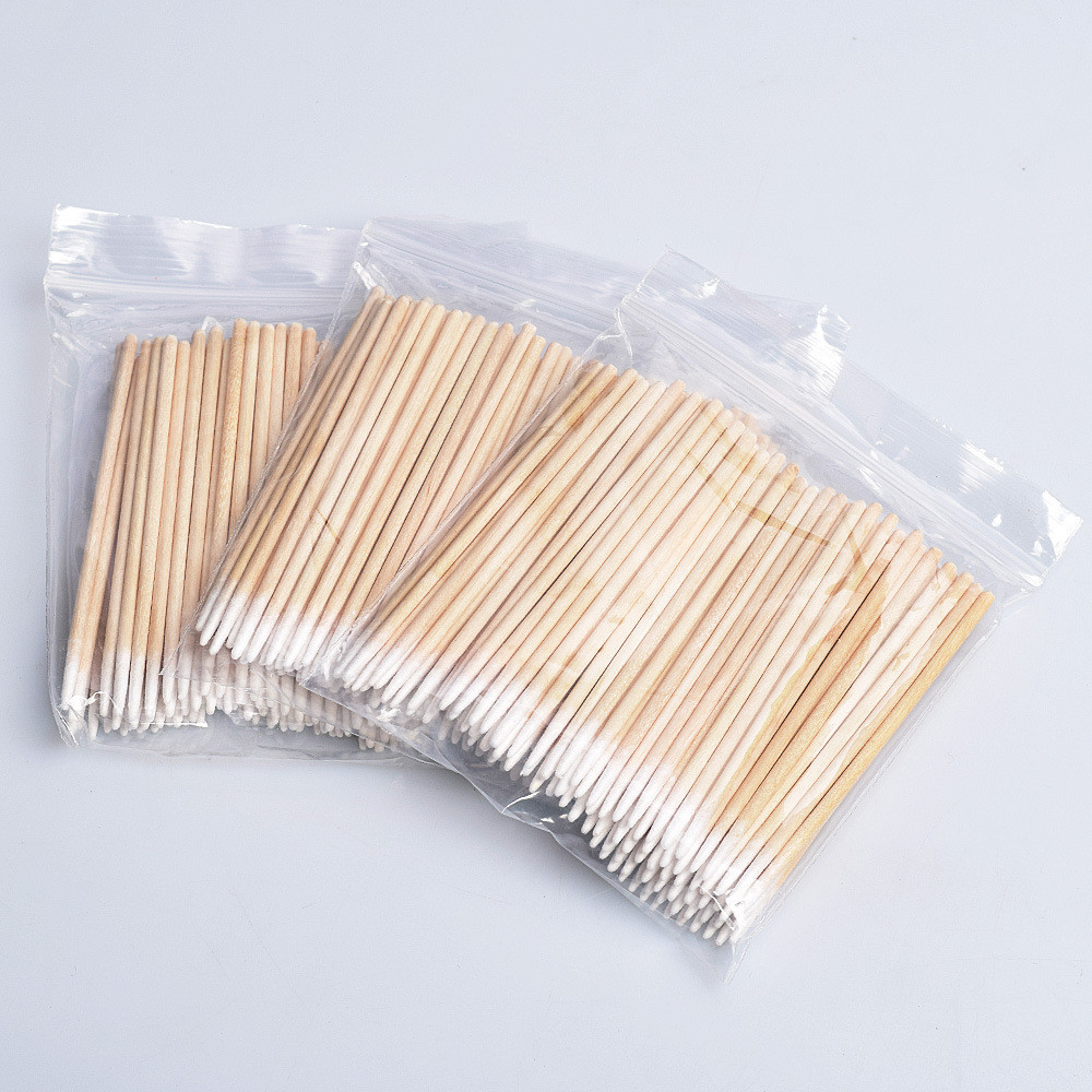 ก้านไม้พันสำลี ก้านสำลีปลายแหลมไม้ แบบใช้ครั้งเดียว (แพ็ค 50-100 แท่ง) -NT nail