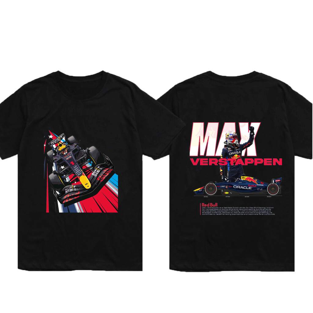 Red Bull Racing Graphic Shirt | F1 Motorsport Adult Short Sleeve Tee