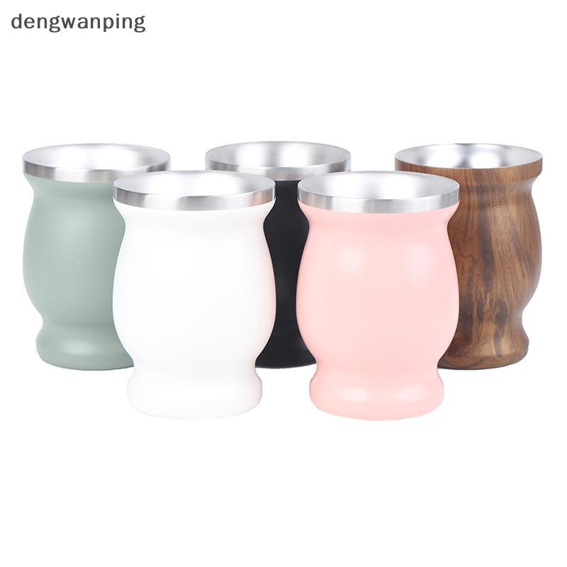 [Dew] Yerba Mate Cup 304 Stainless Steel 8oz Argentine Yerba Mate Gourd With illas [TH]