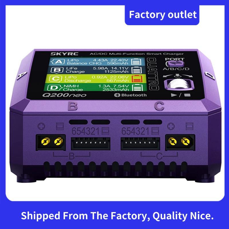 Q200neo Charger AC 200W DC 400W 10A 4 พอร์ตเอาต์พุตสมาร์ท Balanced Charger Discharger สําหรับ 1-6S L