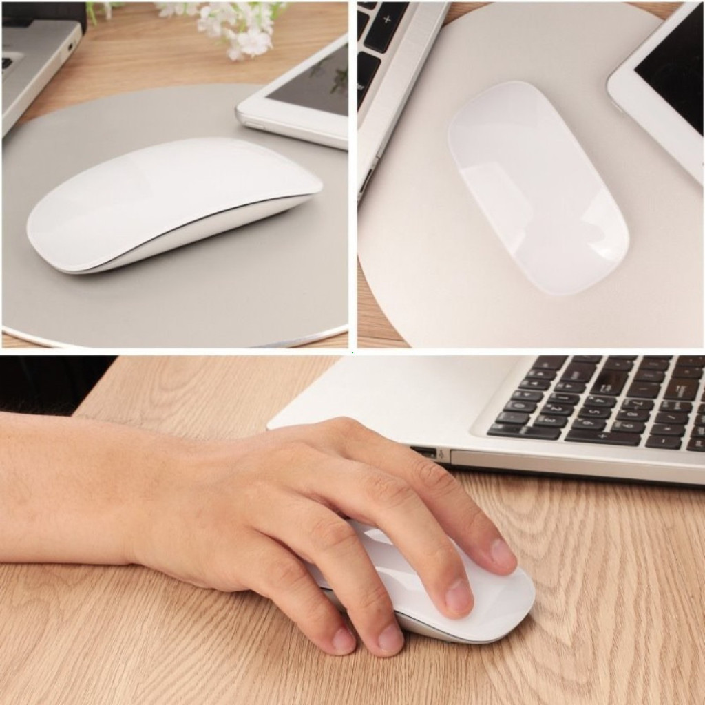 เมาส์ไร้สาย บลูทูธ Wireless Bluetooth Touch Mouse เมาส์ชาร์จไฟได้แบบบางพิเศษ Mice สำหรับแท็บเล็ต โน้ตบุ๊ก คอมพิวเตอร์ - รูปที่ 5