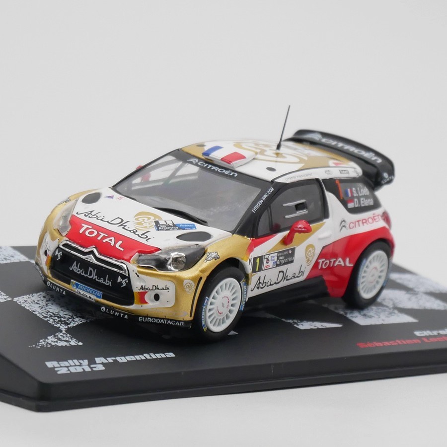 Ixo 1: 43 Citroen DS3 WRC 2013 Loeb Citroen Leb Rally รถรุ่น