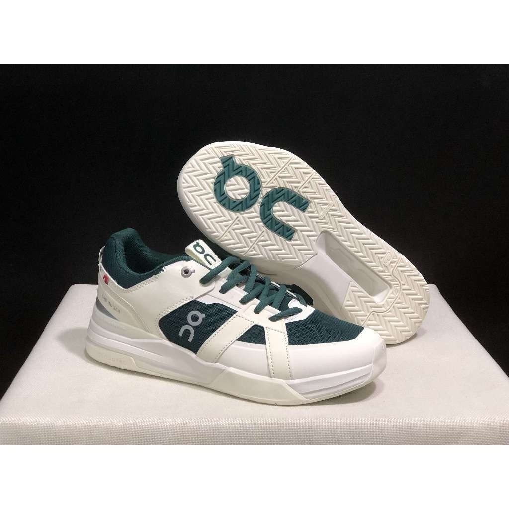 Oyster Tennis Club x On THE ROGER Clubhouse Pro รองเท้าเทนนิสลําลองแฟชั่นสําหรับบุรุษและสตรี ok T57T