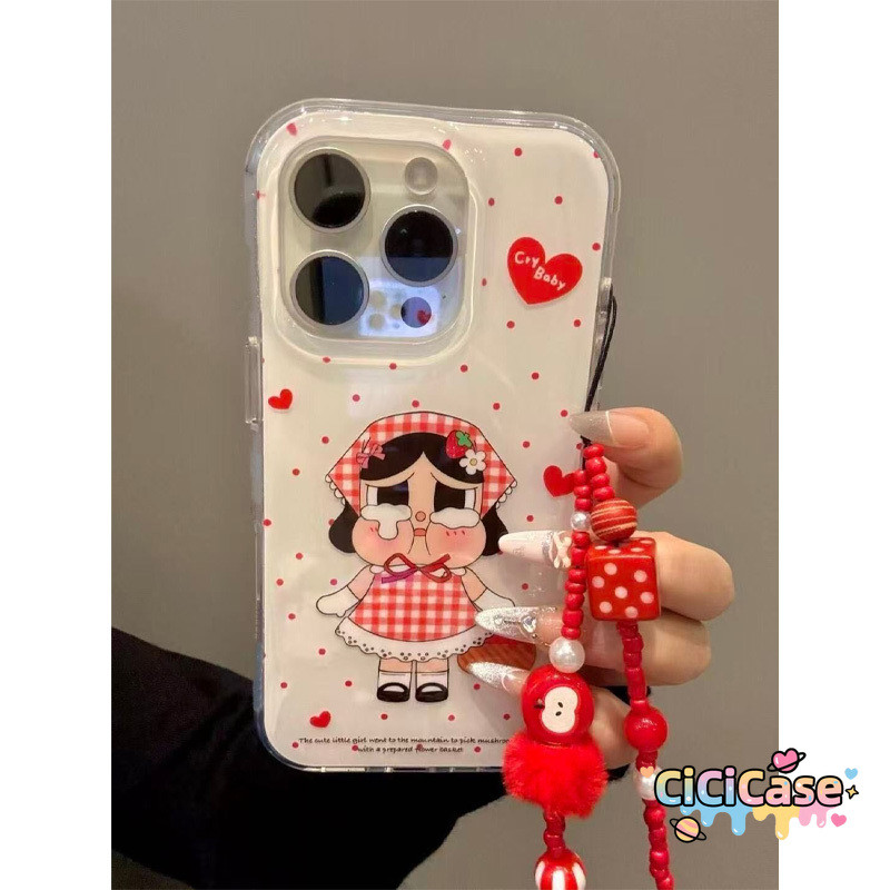 เคสไอโฟน Oppo A5i A3Pro A18 A3X A38 A60 A16 A7 A55 A11 A5s A12 A3s A15 A54 A3 A58 A52 A17 ปกอ่อนแฟชั่น Crybaby