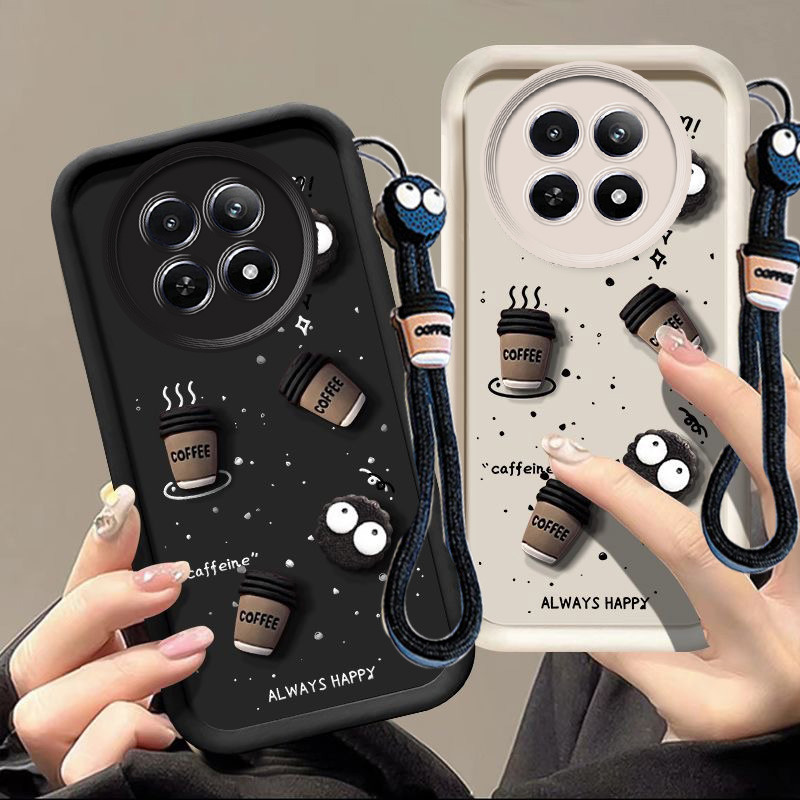 เคส realme 12 5g เคส realme 12x 5g เคสโทรศัพท์ถ้วยกาแฟ 3D bts