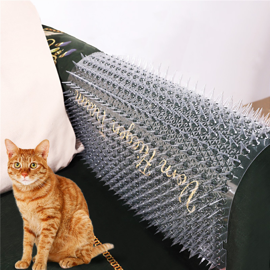 Doge&Orange แผ่นหนามไล่แมว หนามกันแมวข่วน PVCใส ปลอดภัยกับสัตว์เลี้ยง สามารถตัดได้ ขนาด43*34cm PU228 - รูปที่ 4