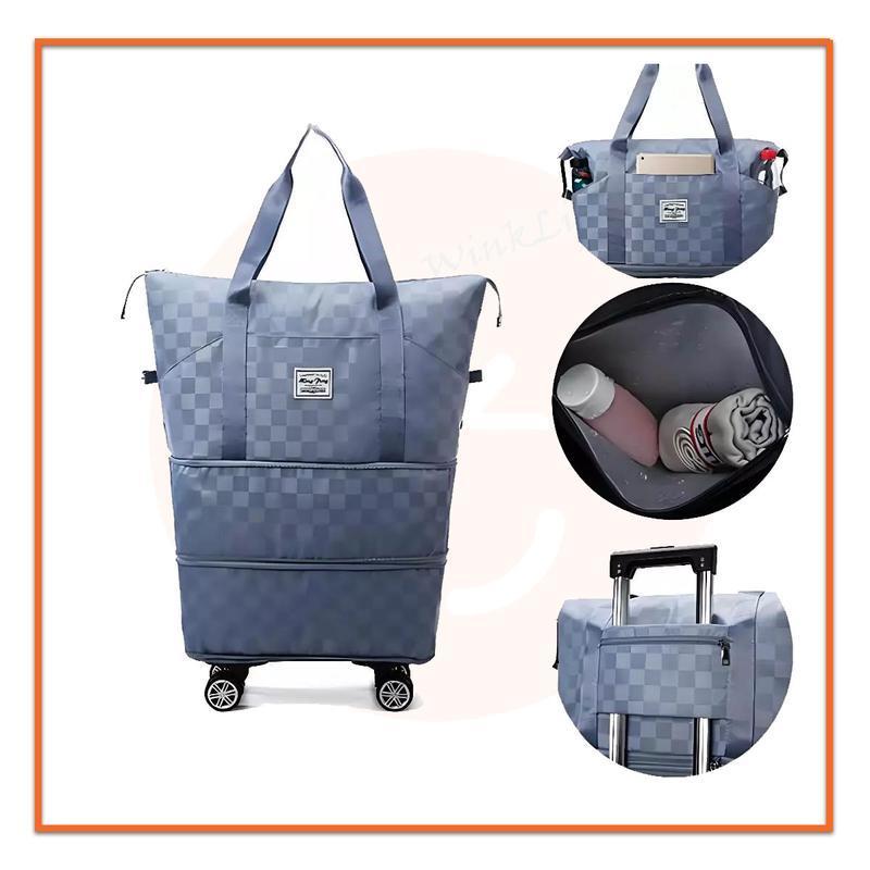 กระเป๋าเดินทาง แบบพับได้ขยายได้หมุนได้360องศาความจุขนาดใหญ่ แบบล้อลาก กระเป๋าลาก แบบพับได้ กระเป๋าเดินทางใบใหญ่ มีล้อ