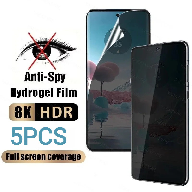 5PCS Anti Spy ตัวป้องกันหน้าจอความเป็นส่วนตัวสําหรับ itel A95 A90 A80 A70 A60 Limited Anti Blue Ligh