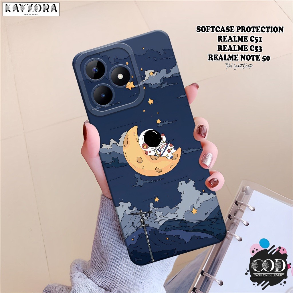 เคส HP Realme C51 / C53 / Note 50 - เคสแฟชั่นนักบินอวกาศ - เคส Realme C51 / C53 / Note 50 Softcase -