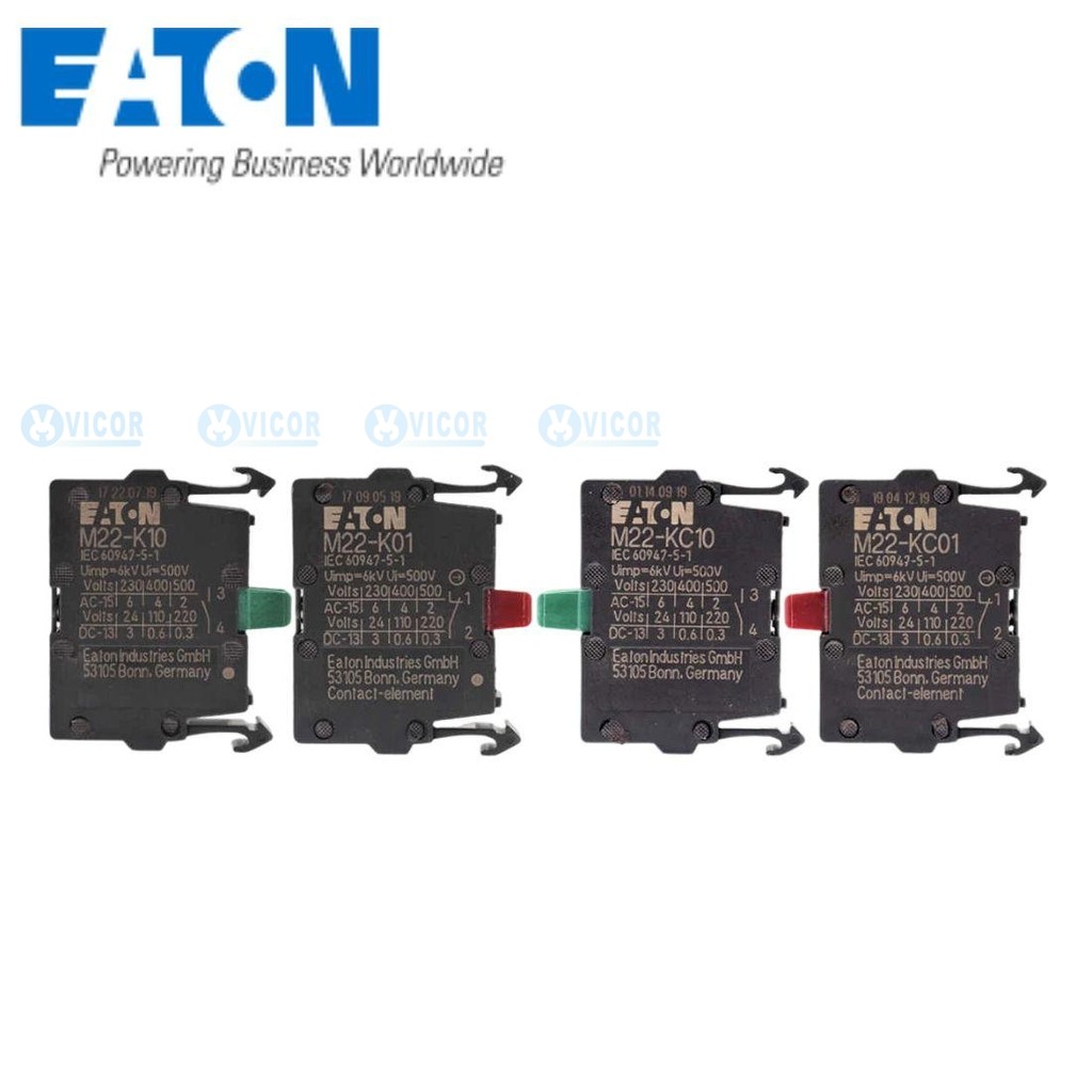 M22-K10 M22-K01 M22-KC10 M22-KC01 M22-CK10 M22-CK01 M22-CK11 EATON บล็อคสัมผัส