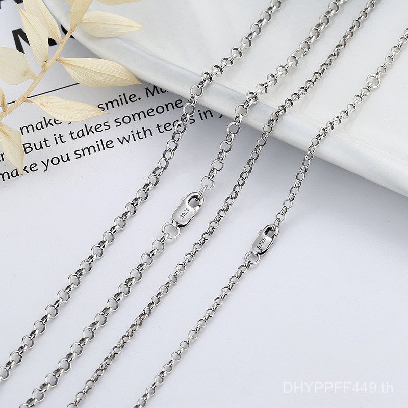 สร้อยคอมุกสเตอร์ลิงซิลเวอร์ แบบคลาสสิก แมทช์ได้ทุกลุค BDC6