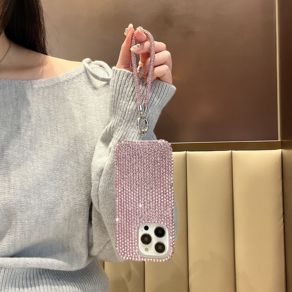 【ข้อเสนอพิเศษเฉพาะช่วงเวลา】ความคิดสร้างสรรค์ DIY หรูหราเพชรเต็มเคสโทรศัพท์สําหรับ iPhone 17 15 16 14 13 12 11 Pro Max แฟชั่นแฟลชเพชรเชือกเส้นเล็กฝาครอบป้องกัน ราคา ถูกที่สุด ดีลบีเคเค แกลเลอรีภาพที่ 5
