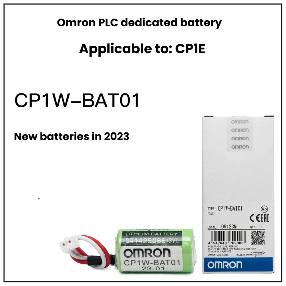 แบตเตอรี่ Omron PLC CP1W-BAT01 CJ1W สําหรับ CP1H/CP1L/CP1E 3V