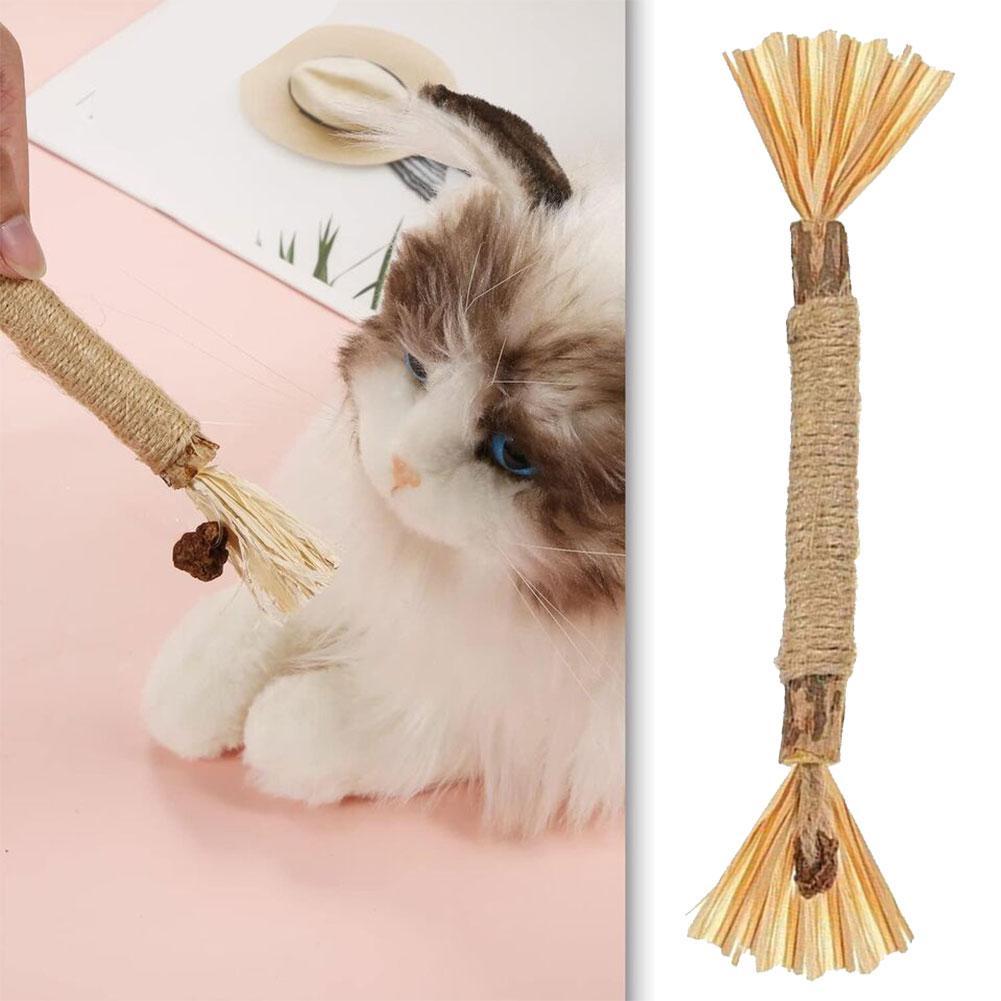 Polygonum Cat Molar Stick ของเล่นแมวสนุกสูงกัดแมวทําความสะอาดแถบกรามอุปกรณ์ K0y9