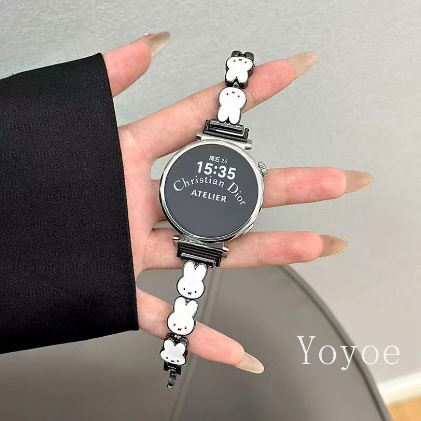 18/20 มม.22 มม.สายนาฬิกาสําหรับ Samsung Galaxy Watch 8 7 4 5 6 สร้อยข้อมือโลหะสําหรับ Samsung Galaxy 8 Classic 40 44 มม.