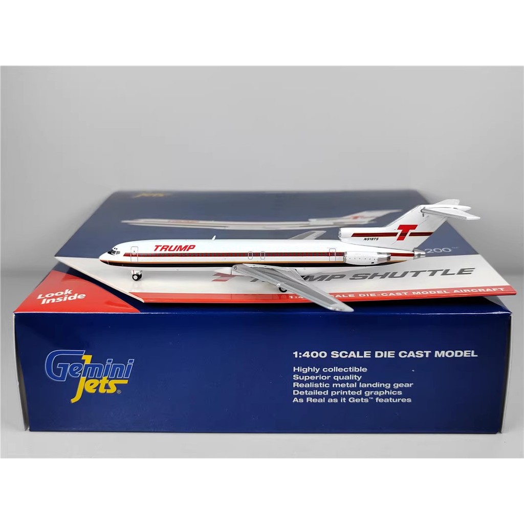 GeminiJets GJTPS2176 1: 400 Trump Air B727-200 N918TS โลหะผสม