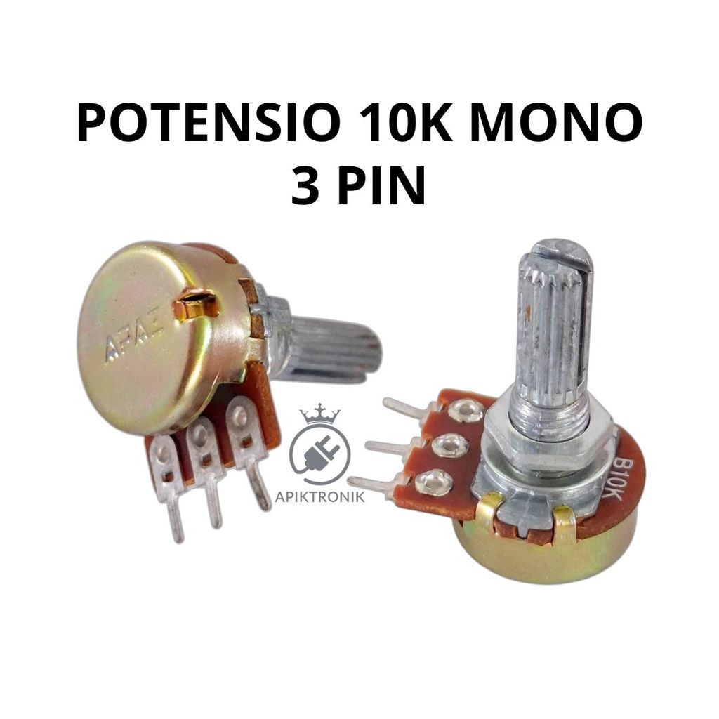 10K Mono 3 Pin B10K Potentiometer สําหรับ Volume และ Tone Control Audio Potentiometer